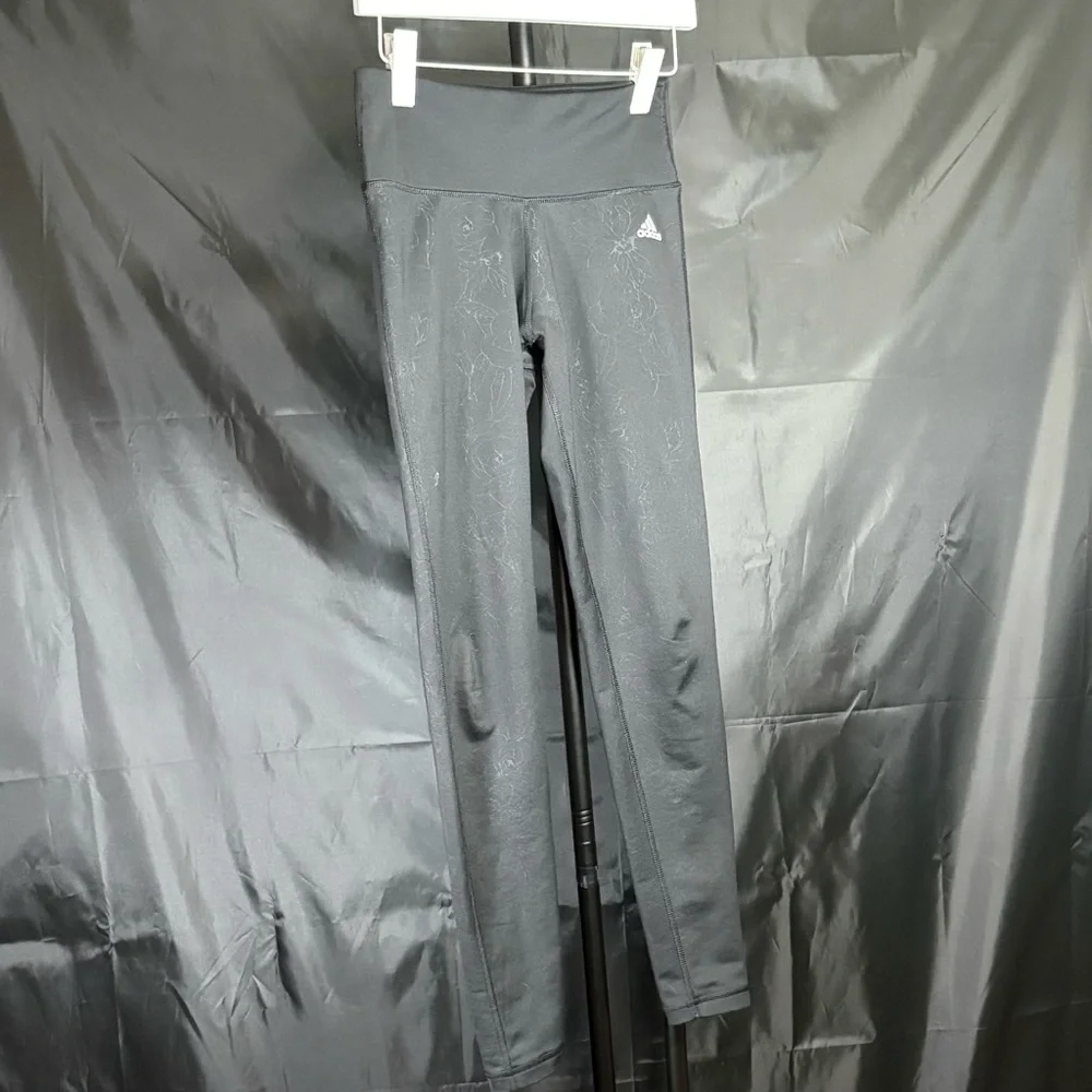Adidas Women's Dark Gray Leggings Sz S - Picture 2 of 13